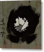 Japanese Family Crest Stencil 753 Metal Print