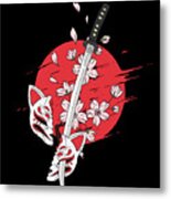 Japanese Sword Japan Kendo Katana Ninja Samurai Gift Metal Print