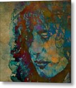 Jimmy Page - Retro Metal Print