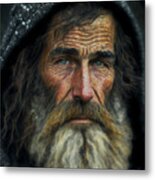 John - Portrait Of A Homeless Man Metal Print