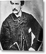 John Wilkes Booth Mug Shot Mugshot Vertical Metal Print