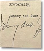 Johnny And June Metal Print