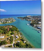 Jupiter Lighthouse Florida Blue Water Paradise Metal Print