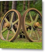 Just A Couple Of Gears Metal Print