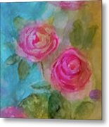Just A Quick Rose Painting Metal Print