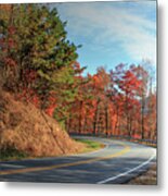 Just Around The Bend Metal Print