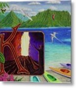 K Is For Kilauea Metal Print