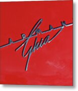 Karmann Ghia - Red Metal Print
