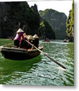 Between Land And Sea - Bai Tu Long Bay, Vietnam Metal Print