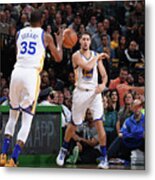 Kevin Durant And Klay Thompson Metal Print