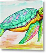 Key West Turtle 2 2021 Metal Print