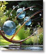 Kinetic Orbs Metal Print