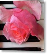Kiss From A  Rose Maria Callas On The Piano Metal Print