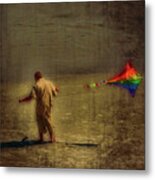 Kite Flying As Therapy Metal Print