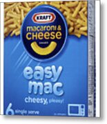 Kraft Macaroni & Cheese Dinner Easy Mac Metal Print