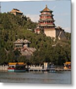 Kunming Hu Lake, Summer Palace Park, Summer Palace, Beijing, China, Asia Metal Print