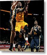 Kyrie Irving And Enes Kanter Metal Print