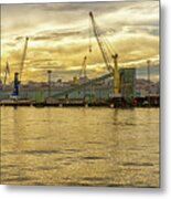 La Coruna Port Metal Print