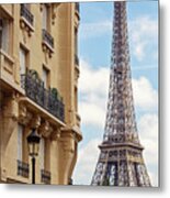 La Tour Eiffel From Avenue De Camoens Metal Print