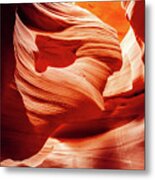 Lady In The Wind, Antelope Canyon Metal Print