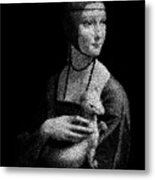 Lady With An Ermine Metal Print