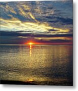 Lake Michigan Sheen Metal Print