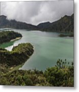 Lake Of Fire,sao Miguel,azores Metal Print