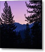 Lake Tahoe Mountain Twilight Metal Print
