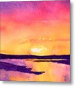 Lake Travis Oasis Sunset Metal Print