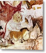 Lascaux Two Horses And Cows Metal Print