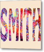 Family Name Smith Metal Print