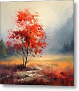 Last Stand Of Autumn - Autumn Impressionism - Four Seasons Art Metal Print
