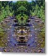 Laughing Waters Of The Umpqua Forest Metal Print