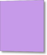 Lavender Solid Color Match For Love And Peace Design Metal Print