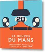 Le Mans Minimal B Metal Print