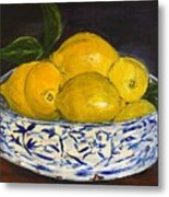 Lemons - A Still Life Metal Print