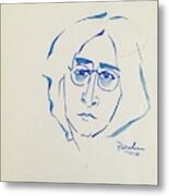 Lennon 1-16-81 Metal Print