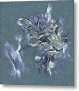 Leopard Animal Abstract Artwork 2 Metal Print