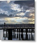 Let Me Meet You On The Pier Jurmala/ Special Feature In Camera Art Group Metal Print