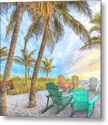Life Is A Beach Painting Metal Print