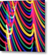 Light Painting - The Curtain Metal Print