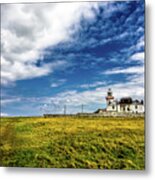 Lighthouse On Loop Head Peninsula  In Ireland Metal Print