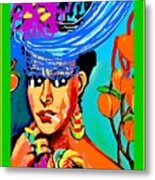 Lime Time Derby Queen4u2 Metal Print