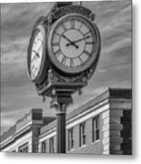Lincoln's Haymarket Street Clock - Lincoln Nebraska Metal Print