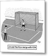 Liv And The P.g.a. Merge With Fifa Metal Print