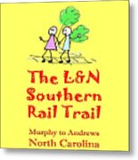 Ln Southern Rail Trail Stick Figures Metal Print