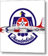 Lockheed, T-33, Thunderbird Metal Print