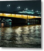 London Bridge At Night Metal Print
