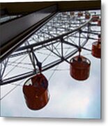 Looking Up At A Ferris Wheel In Japan Metal Print
