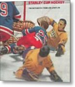Los Angeles Kings Goalie Terry Sawchuk Sports Illustrated Cover Metal Print